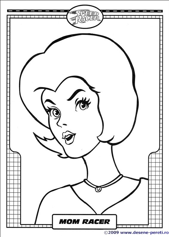 speed racer desene colorat